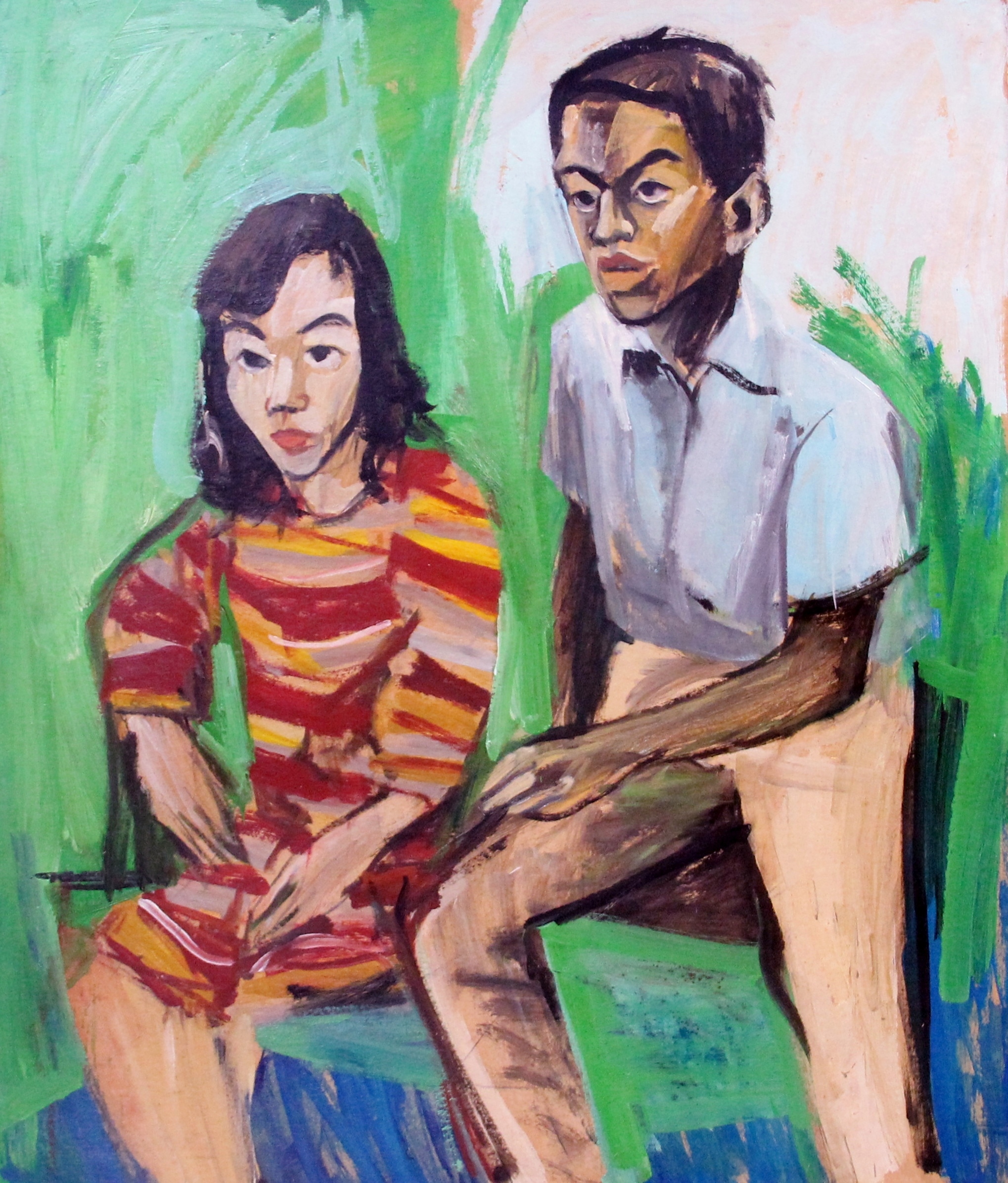 Bernard Harmon Striped Dress