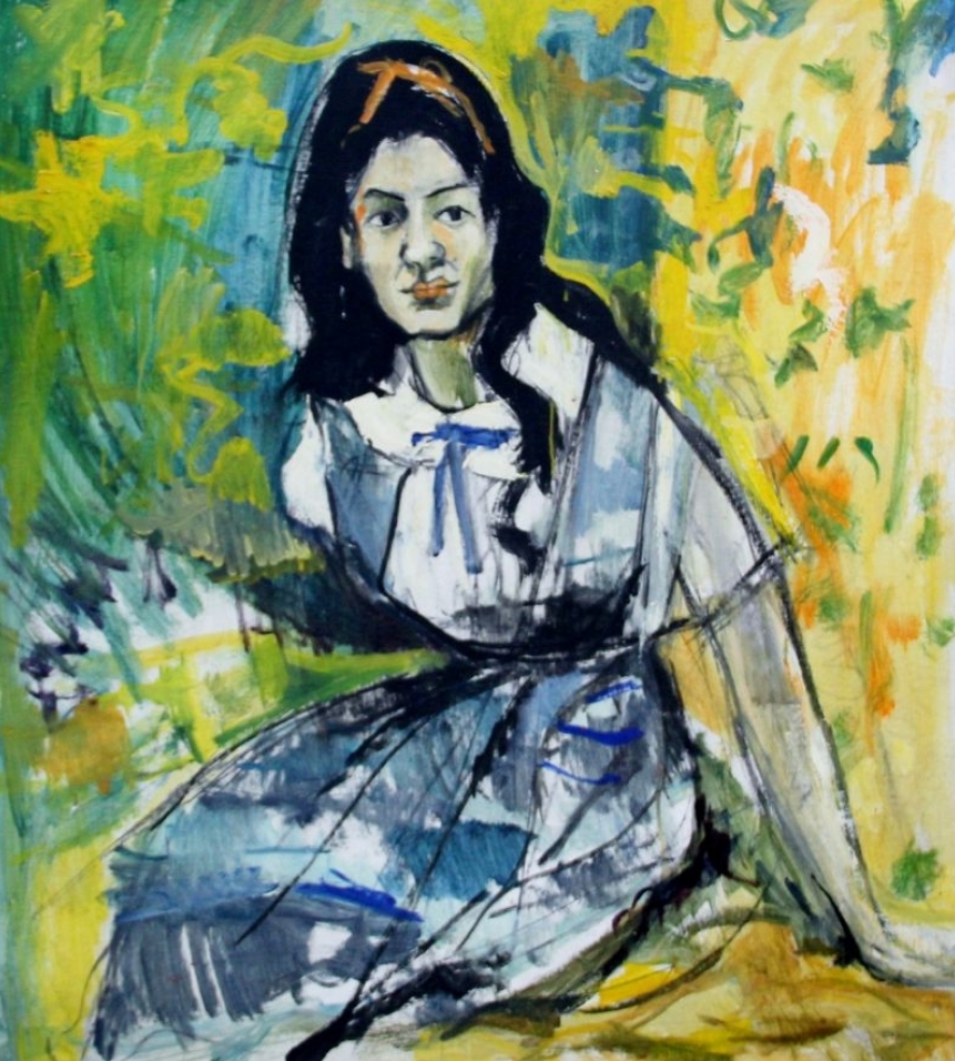 Girl with Ribbon in Hair