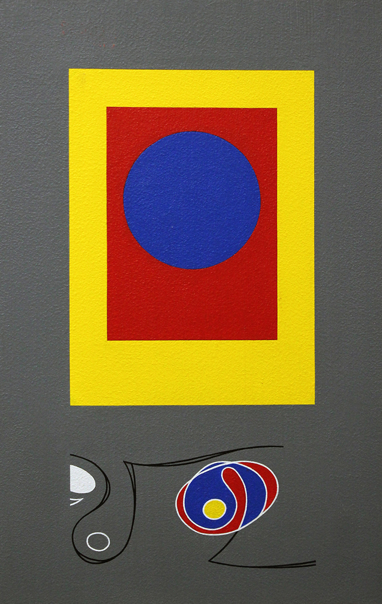 Morris Blackman Blue Dot on Grey