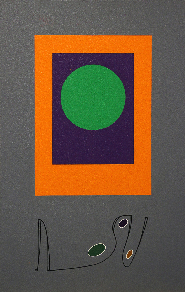 Morris Blackman Green Dot on Grey