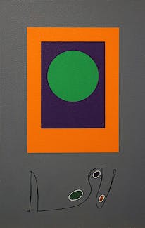 Morris Blackman Green Dot on Grey
