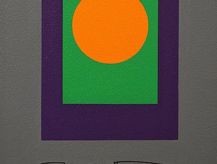 Morris Blackman Orange Dot on Grey