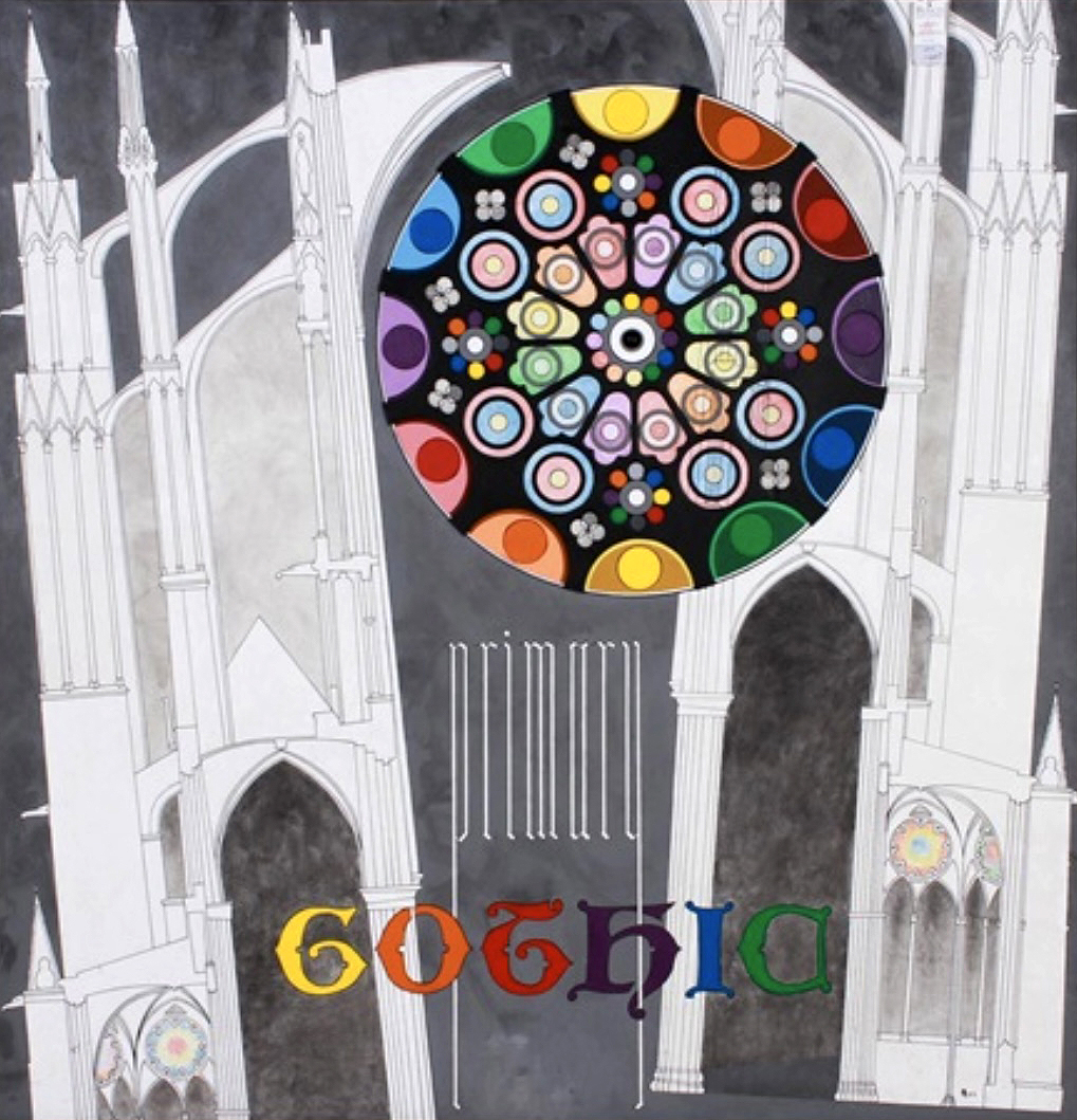 Morris Blackman Primary Gothic Oil and mixed media on canvas 74 25x72 25 Lower right LR