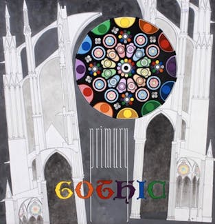 Morris Blackman Primary Gothic Oil and mixed media on canvas 74 25x72 25 Lower right LR