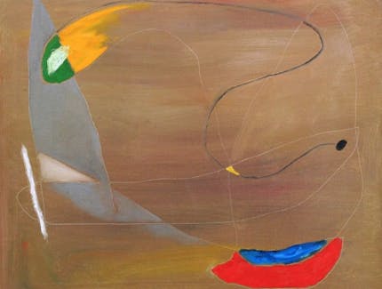 Untitled Abstract with Yellow and Red