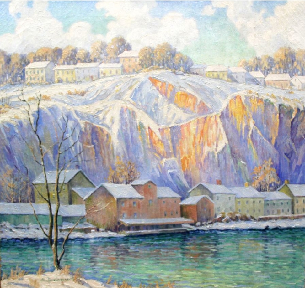 Winter Quarry River House
