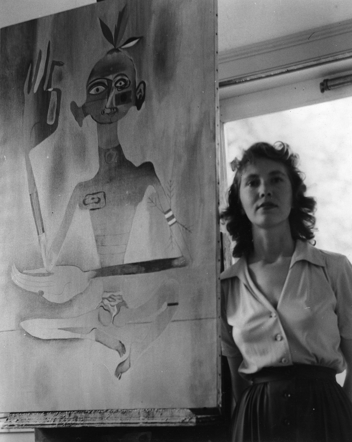 Peter Miller in her Studio Grayscale