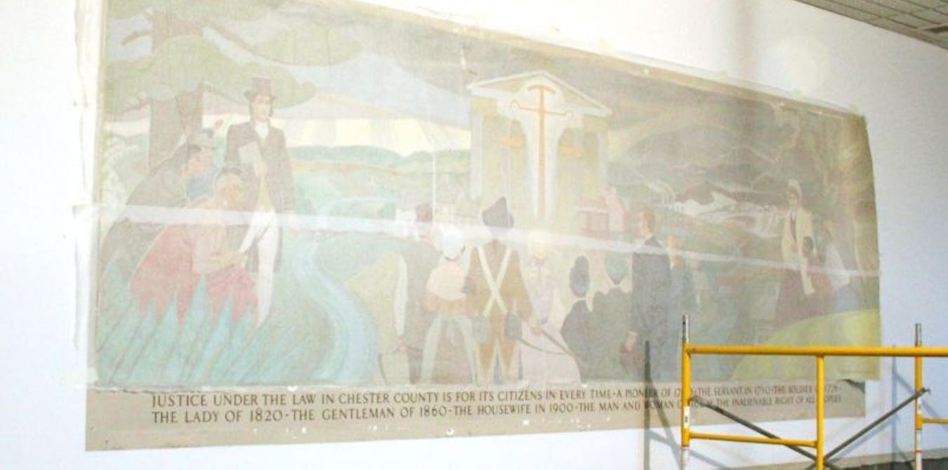 Chester County Courthouse Mural 3