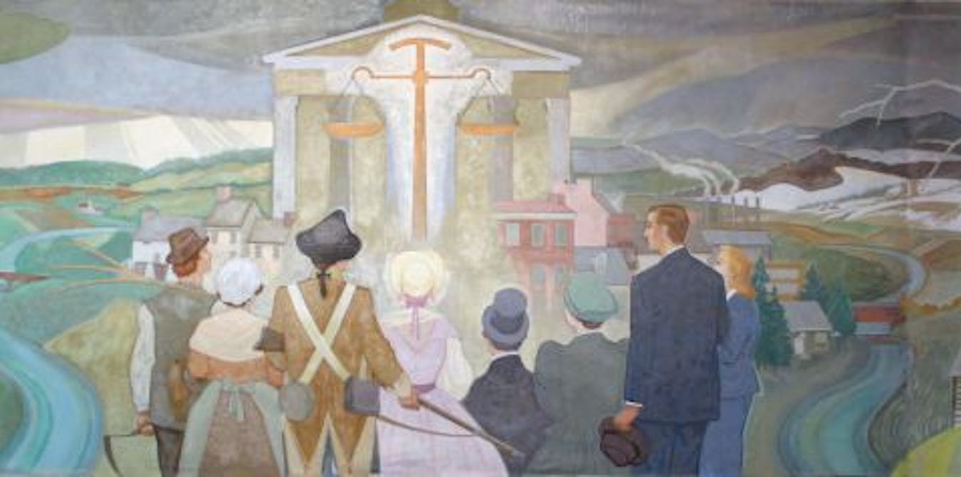 Chester County Courthouse Mural